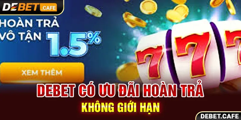 Debet có ưu đãi hoàn trả không giới hạn Debet có ưu đãi hoàn trả không giới hạn