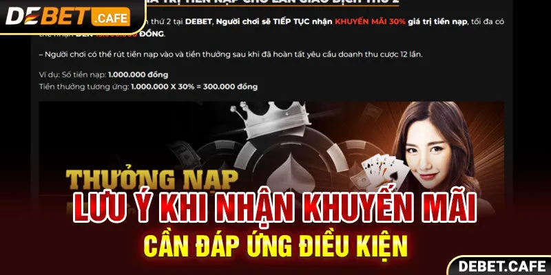 Lưu ý khi nhận khuyến mãi cần đáp ứng điều kiện Lưu ý khi nhận khuyến mãi cần đáp ứng điều kiện